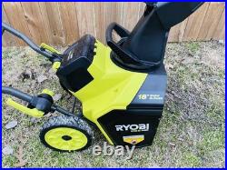 RYOBI PBLSN01 18V Cordless 18 inch Snow Blower one + HP Brushless Tool only