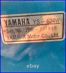 Rare Yamaha YS624W Snowblower Auger Shaft 999990199200 with Shear Pins & Hardware