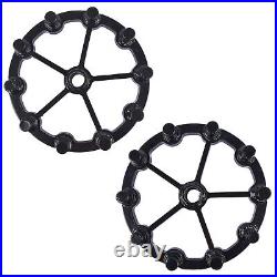 Rear Set of 2 Track Drive Wheels Assembly Drive Cog 631-0002 Part Rubber Track