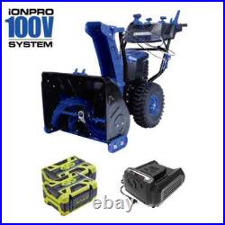 Restored Snow Joe ION100V-24SB 24 in. Cordless Dual-Stage Snow Blower Restored Snow Joe ION100V-24SB 24 in. Cordless Dual-Stage Snow Blower