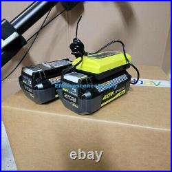 Ryobi 21 40V Brushless Cordless Electric Snow Blower RY40806 2 Batteries & Char