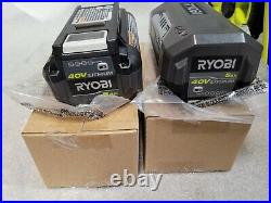 Ryobi 21 in. 40V Brushless Cordless Snow Blower RY40806 with 2 5Ah Batteries