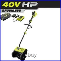 Ryobi 40V Brushless Cordless Electric Snow Shovel with 4.0 Ah Battery & Charger