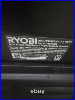 Ryobi 40V HP Brushless Whisper Series 24 Two-Stage Snow Blower TOOL ONLY