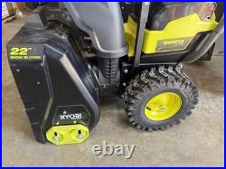 Ryobi RY408015 40V HP Brushless Whisper Serie 22 TwoStage Snow Blower TOOL ONLY