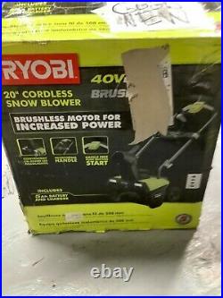 Ryobi RY40805 20 in. 40V Brushless Cordless Snow Blower TOOL ONLY