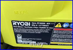 Ryobi RY40805 40V Snow Blower-Recondition