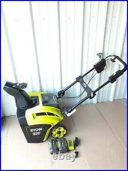 Ryobi RY40806 Cordless Brushless 40v 21 Snow Blower With2 5Ah Batteries & Charge