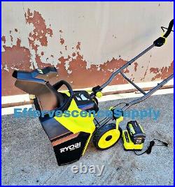 Ryobi RY40890VNM 40v Cordless Brushless 18 Snow Blower With6AH Battery & Charger