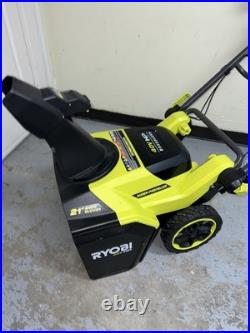 Ryobi RY40HPSN02 40V 21 single stage Snow Blower Tool only