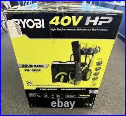 Ryobi Tools Ry40870 40v HP Brushless Whisper 24 Cordless Electric Snow Blowew
