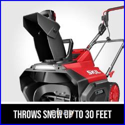 SKIL PWR CORE 40 Brushless 40V 20 In. Single Stage Snow Blower Kit, 30'Ft Throwi