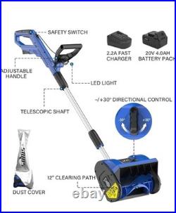 SOYUS Electric Snow Shovel Cordless, 20V 12-Inch Electric Snow Blower