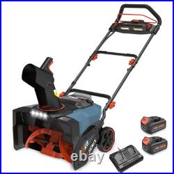 Senix 2X2 40V Max 21 Cordless Snow Thrower, Brushless 21X12X33