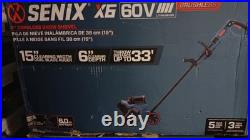 Senix X6 60V Max 15 Cordless Snow Shovel, Brushless Battery & Charger