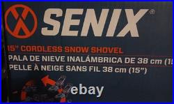 Senix X6 60V Max 15 Cordless Snow Shovel, Brushless Battery & Charger