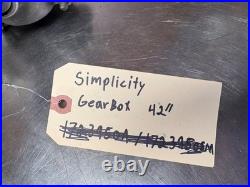 Simplicity SnowBlower Auger Drive Gearbox 1612137SM 1687728 706853 1731916SM