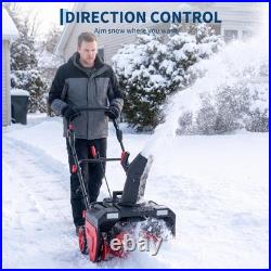 Snow Blower 40V Cordless 21 Clearing Width 2 x 5.0Ah Batteries LED Light Adjust