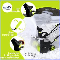 Snow Blower15A Motor, 20-Inch Electric Snow Blower, Electric Snow Shovel with 2