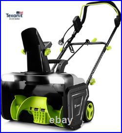 Snow Blower15A Motor, 20-Inch Electric Snow Blower, Electric Snow Shovel with 2