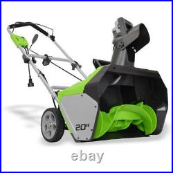 Snow Blowers Greenworks 20 13 Amp Corded Electric Snow Thrower