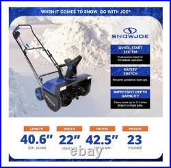 Snow Joe 15-Amp Corded Electric Snow Blower, 22 Clearing Path withDual LED Lights