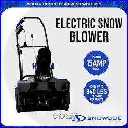 Snow Joe 15-amp Electric Snow Blower 22 Dual Led Lights Bonus Cover Blue