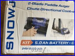 Snow Joe 24V-SS12 XR 24-Volt IONMAX Cordless Snow Shovel Kit With 5.0-Ah Battery