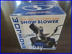 Snow Joe 24V-X2-SB15 48-Volt iON+ Cordless Snow Blower Kit, NEW