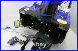 Snow Joe 24V-X2-SB22 48V 22 In 1600W Snow Blower 8.0 Ah Batteries Charger Blue