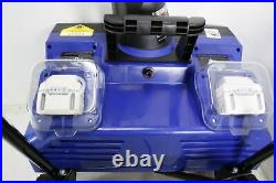 Snow Joe 24V-X2-SB22 48V 22 In 1600W Snow Blower 8.0 Ah Batteries Charger Blue