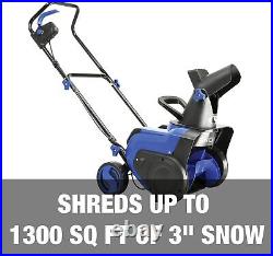 Snow Joe 48-Volt IONMAX Cordless Single-Stage Snow Blower Kit Black/Blue