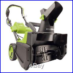 Snow Joe Cordless Single Stage Snow Blower 18-Inch 5 Ah Battery Brushless