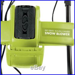 Snow Joe Cordless Single Stage Snow Blower 18-Inch 5 Ah Battery Brushless