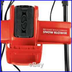 Snow Joe Cordless Single Stage Snow Blower 18-Inch 5 Ah Battery Brushless