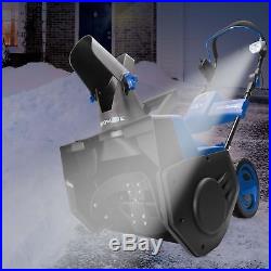 Snow Joe Cordless Single Stage Snow Blower 21-Inch 40V Battery Brushless