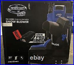 Snow Joe Electric Single Stage Cordless Snow Thrower Blower 21-Inch iON21SB-PRO