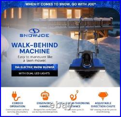 Snow Joe Electric Snow Blower High Throwing Distance Efficient Clearing Removal