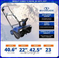 Snow Joe Electric Snow Blower High Throwing Distance Efficient Clearing Removal