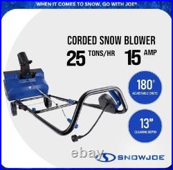 Snow Joe Electric Snow Blower High Throwing Distance Efficient Clearing Removal