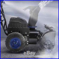 Snow Joe ION8024-CT 24In 80V Cordless Two Stage Snow Blower Blue