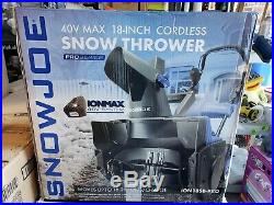 Snow Joe Pro iON18SB-PRO 40 Volt Cordless Electric Snow Thrower Removal Machine
