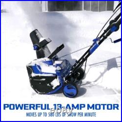 Snow Joe SJ617E 18-Inch 12 Amp Motor Electric Single Stage Snow Thrower, Blue