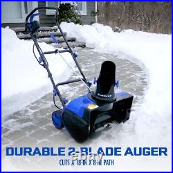 Snow Joe SJ617E 18-Inch 12 Amp Motor Electric Single Stage Snow Thrower, Blue
