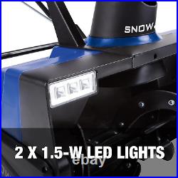 Snow Joe SJ627E Electric Walk-Behind Snow Blower With Dual LED Lights, 22-Inch, 15