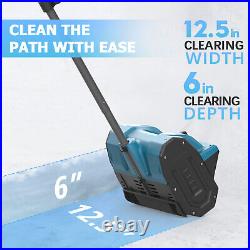 Snow Shovel 21V 13-Inch Cordless Snow Blower Battery Powered +2PCS Battery