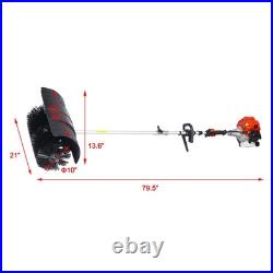 Snow sweeper GASOLINE POWERED BROOM SWEEPER, 52CC 2 STROKE, BROOM BRUSH 21x10