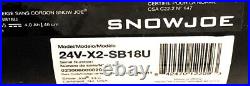 SnowJoe Cordless 48V Snow Blower TOOL ONLY 24V-X2-SB18U LOCAL PICKUP ONLY USED