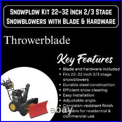 Snowplow Blade Kit (Snowblower not Included) for 22-32 in 2/3 Stage Snow Blowers