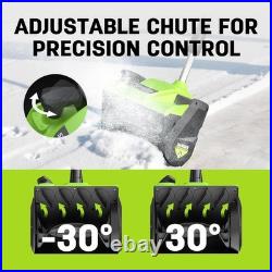 Steelite 12in Electric Cordless Snow Shovel with 4.0-Ah 21V Battery and Charger